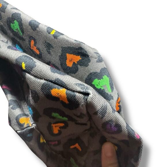 YakPak Multicolor Cheetah Heart Backpack & Laptop Bag Bundle Y2K Gray Rainbow - Picture 7 of 14